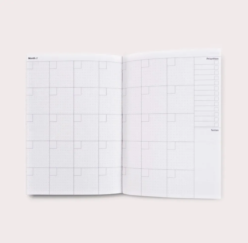 The Completist. Planer tygodniowy niedatowany Hazy No.1 A6 - > Planery Niedatowane