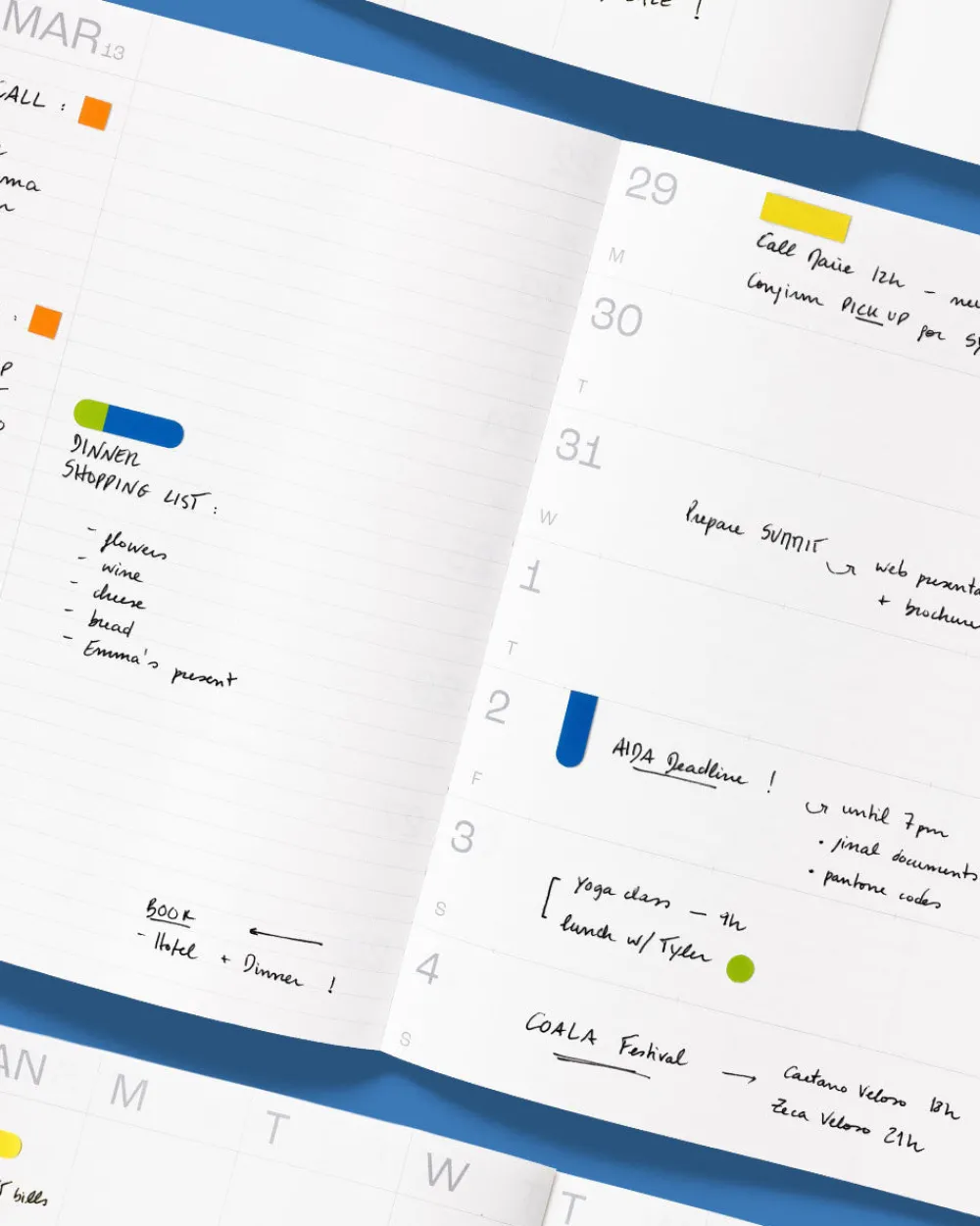 Mishmash Planer tygodniowy Notes 2026/2027 - - Blue > Kalendarze Książkowe