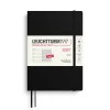 Leuchtturm1917 Planer tygodniowy z notatnikiem w linie 2027 - - Black A5