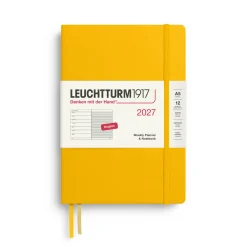 Leuchtturm1917 Planer tygodniowy z notatnikiem w linie 2027 - - Cherry A5 ><noscript><img width=