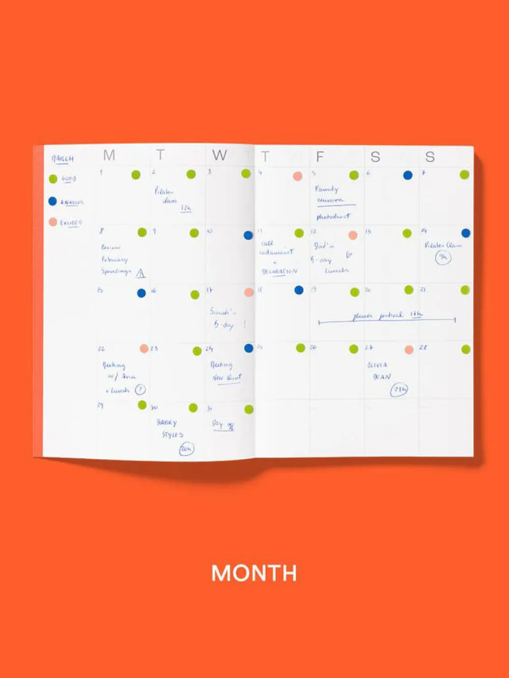 Mishmash Planner niedatowany Frames A5 - - Sand > Planery Niedatowane