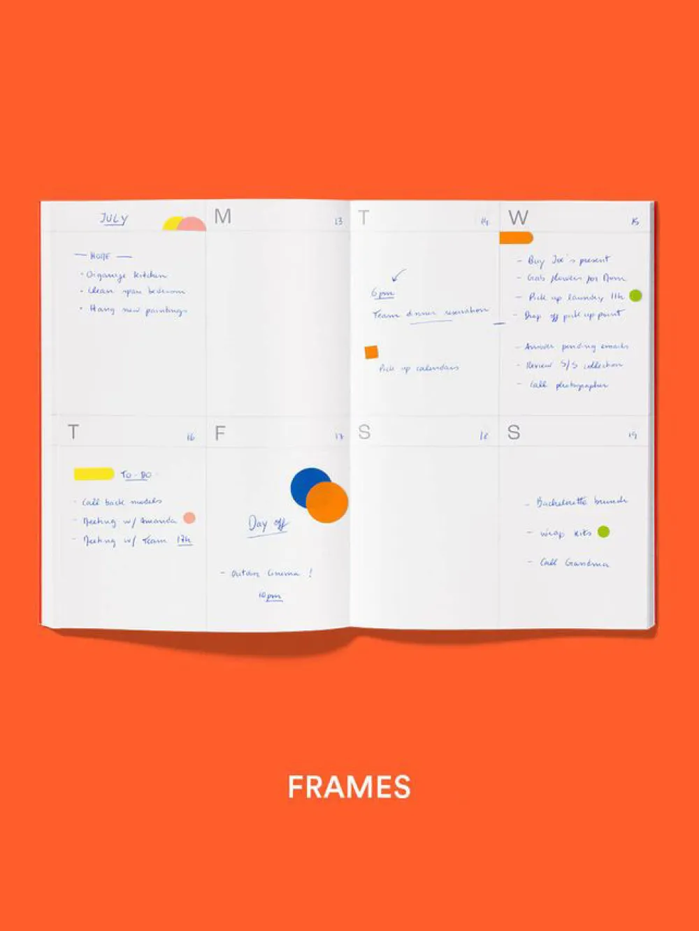 Mishmash Planner niedatowany Frames A5 - - Sand > Planery Niedatowane