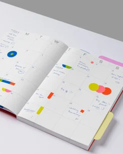 Mishmash Planner niedatowany Frames A5 - - Bright Red