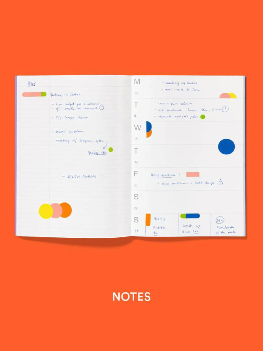 Mishmash Planner niedatowany Notes A5 - - Sand > Planery Niedatowane