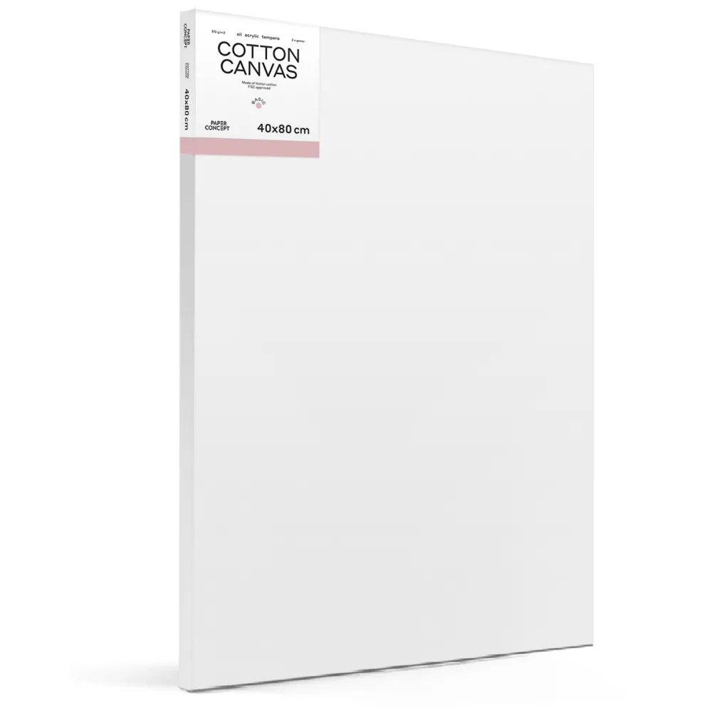 PaperConcept Podobrazie malarskie bawełniane Basic - - 40 x 80 cm