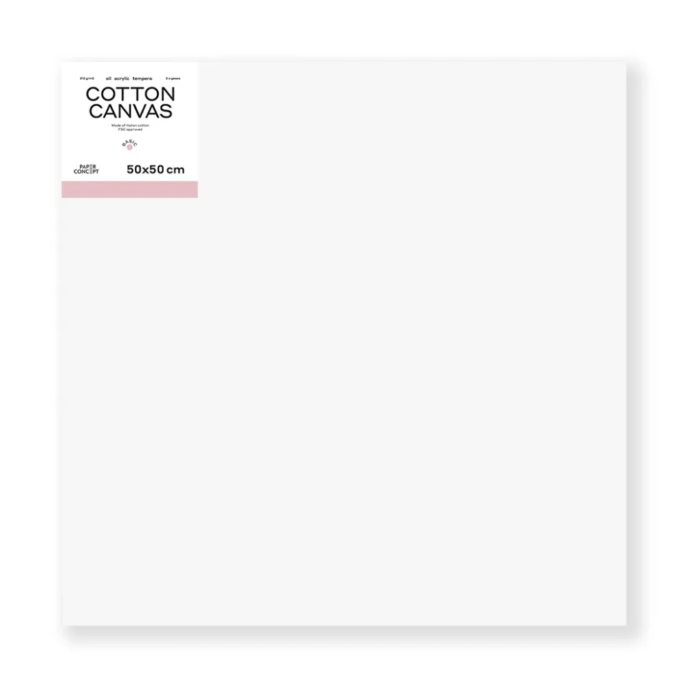 PaperConcept Podobrazie malarskie bawełniane Basic - - 50 x 50 cm