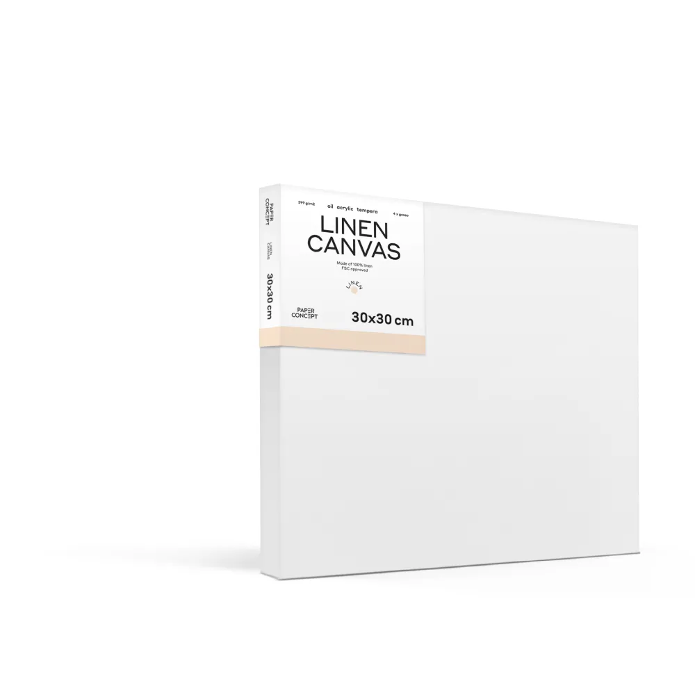 PaperConcept Podobrazie malarskie lniane Linen - - 30 x 30 cm
