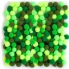 dpCraft Pompony poliestrowe - - zielone, 1 cm, 120 szt.