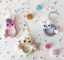 dpCraft Pompony tiulowe - - pastelowe, 2 cm, 20 szt.