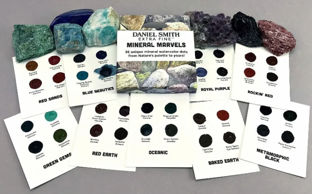 Daniel Smith Próbnik farb akwarelowych Extra Fine Mineral Marvels - - 36 kolorów