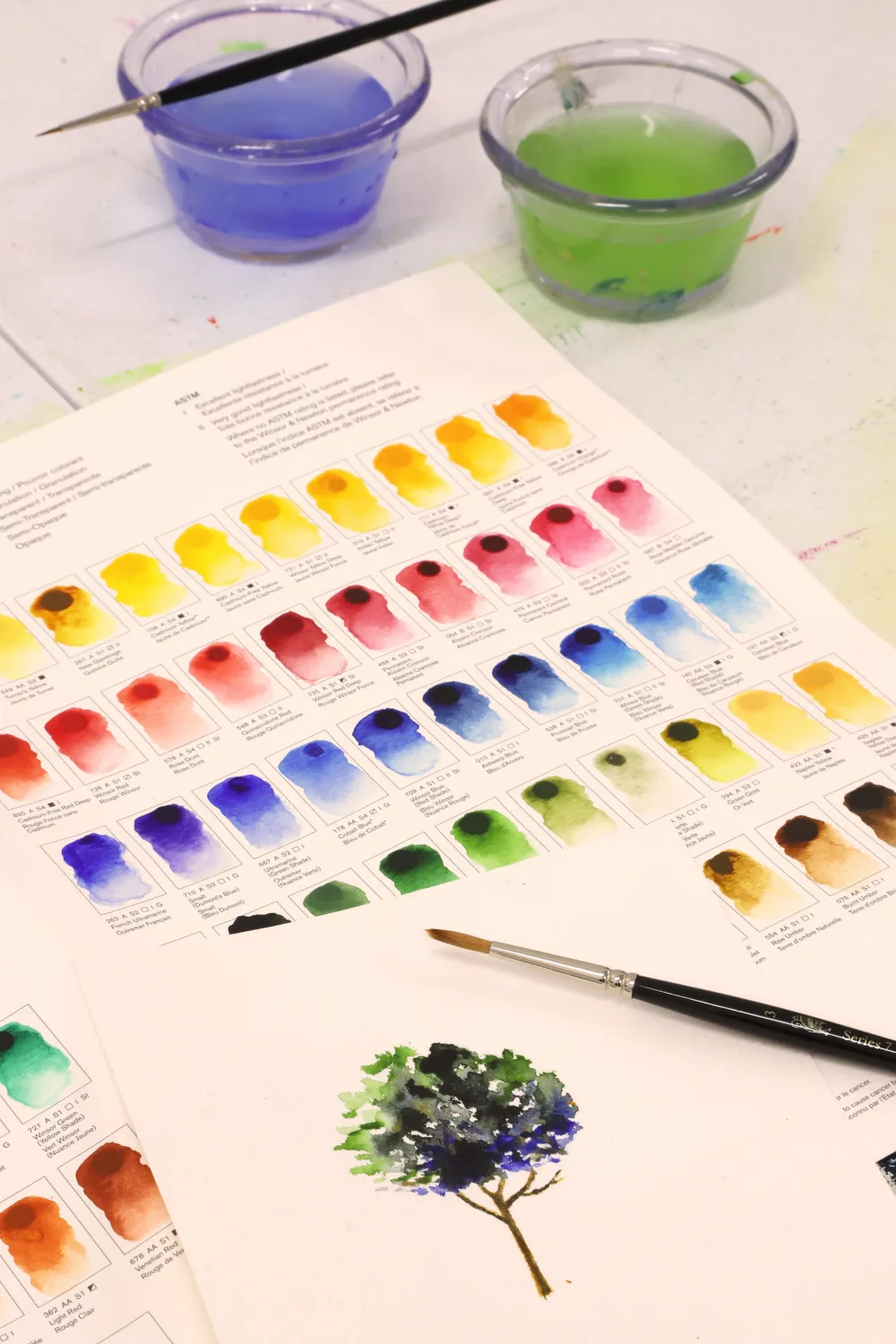 Winsor & Newton Próbnik farb Dot Card Professional Watercolour - - 109 kolorów > Farby Akwarelowe