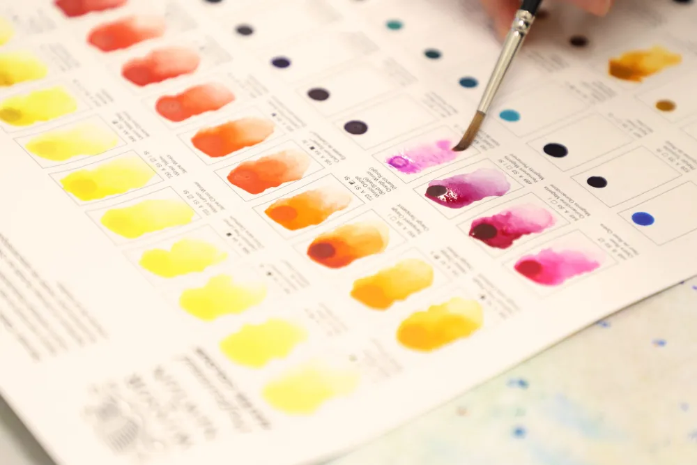 Winsor & Newton Próbnik farb Dot Card Professional Watercolour - - 109 kolorów > Farby Akwarelowe