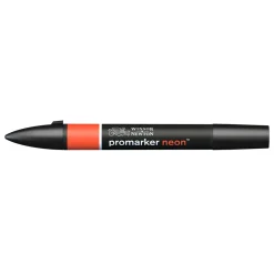 Winsor & Newton Promarker - - Neon Radiant Orange > Markery, Brushpeny I Pisaki