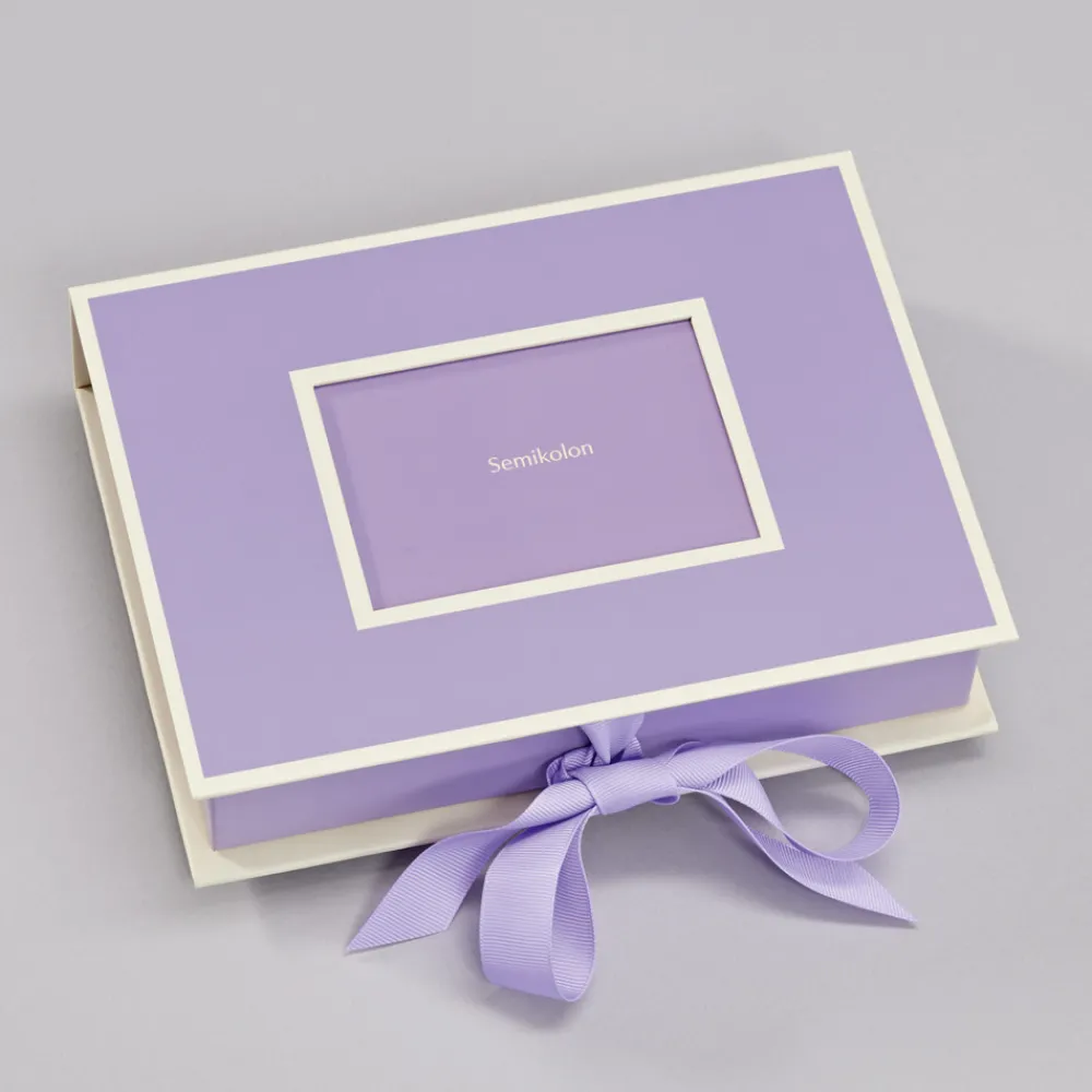 Semikolon Pudełko na zdjęcia - - Lilac Silk, 20,7 x 15,3 x 4,7 cm > Albumy Na Zdjęcia