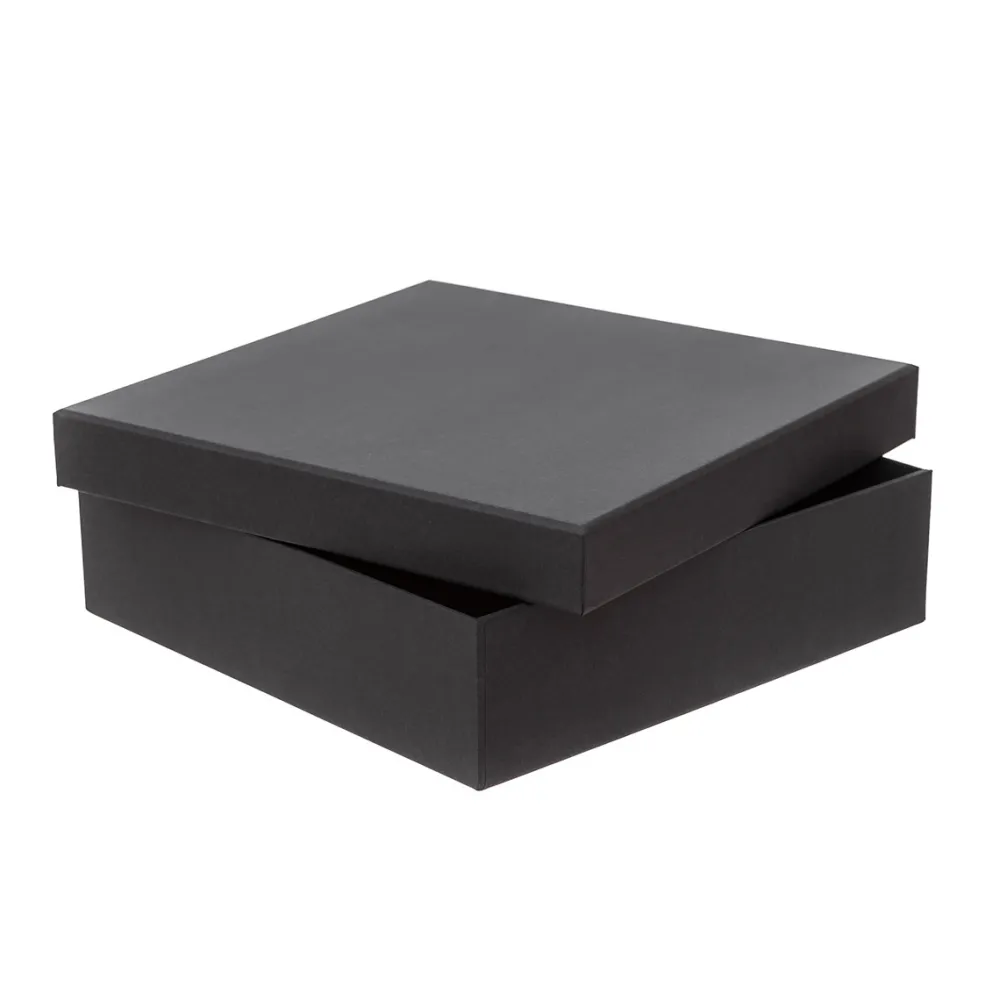 dpCraft Pudełko tekturowe - - czarne, 23,5 x 23,5 x 6,5 cm > Pudełka Prezentowe|Tekturowe