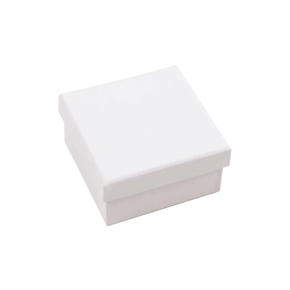Rico Design Pudełko tekturowe - - białe, 7 x 7 x 3,5 cm
