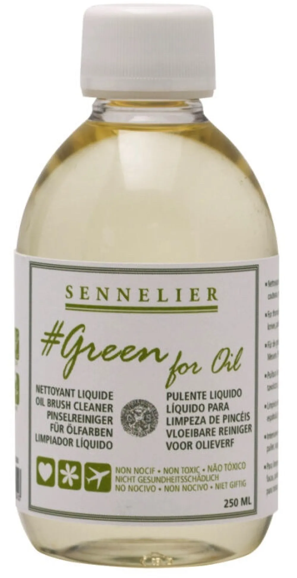 Sennelier Płyn do czyszczenia pędzli Green For Oil - - 250 ml