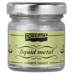 Pentart Płynny metal Liquid Metal - - srebrny, 30 ml > Farby Dekoracyjne