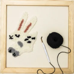 Rico Design Ramka do wyszywania, drewniana - - 45 x 45 cm