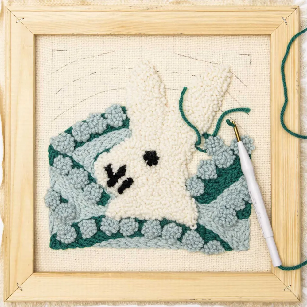 Rico Design Ramka do wyszywania, drewniana - - 30 x 30 cm > Tamborki