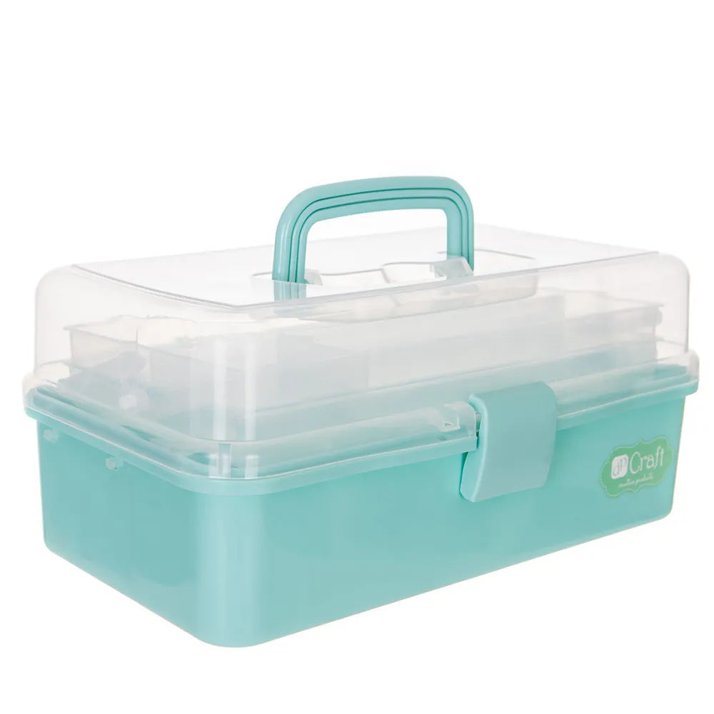 dpCraft Rozkładany organizer, kuferek - - miętowy, 33 x 20 x 14,5 cm