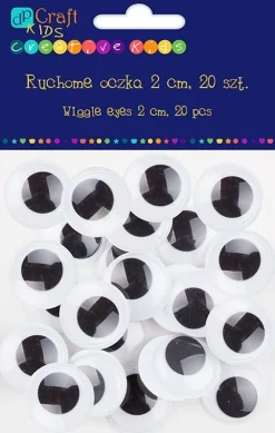 dpCraft Ruchome oczka okrągłe - - 20 mm, 20 szt.
