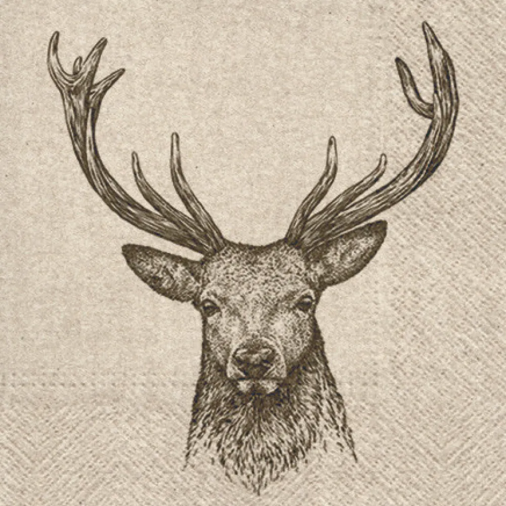 PAW Decor Collection Serwetki ozdobne We Care - Paw - Deer, 20 szt.
