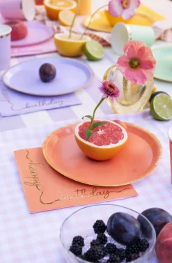 PartyDeco Serwetki papierowe Happy Birthday - kolorowe, 16,5 x 16,5 cm, 12 szt.