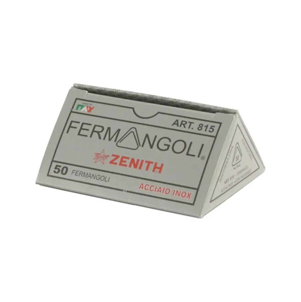 Zenith Spinacze narożne do papieru 815 - - Silver 50 szt.