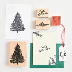 Rico Design Stempel drewniany Renifer - - 4 x 4,5 cm > Tusze I Stemple