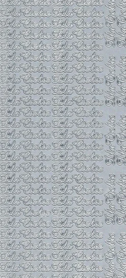 Stickersy, naklejki ażurowe - Dla Ciebie, srebrne