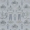 Stickersy, naklejki ażurowe - Kielich IHS, srebrne