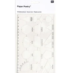 Rico Design Szablon do rysowania - Paper Poetry - geometria, 12,5 x 20 cm > Przybory Kreślarskie