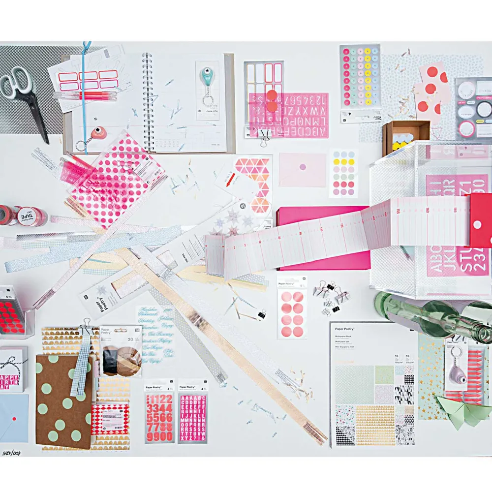 Rico Design Szablony do rysowania - Paper Poetry - litery i cyfry