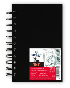 Canson Szkicownik Art Book One 10,2 x 15,2 cm - - spirala, 100 g, 80 ark.