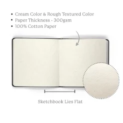 Viviva Colors Szkicownik Cotton - - kremowy, 19 x 19 cm, 300 g, 20 ark. > Papier Do Akwareli