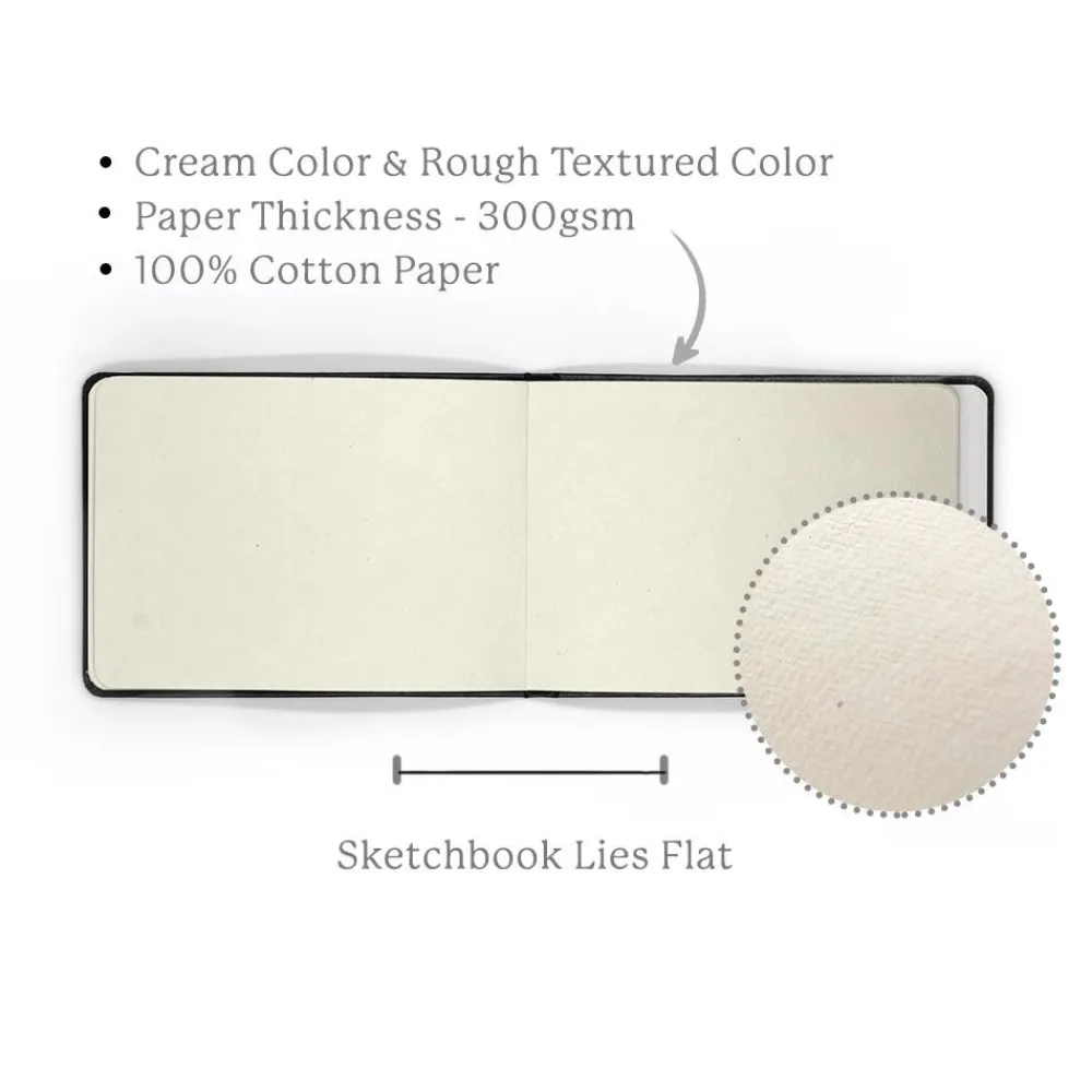 Viviva Colors Szkicownik Cotton - - kremowy, A5, 300 g, 20 ark.