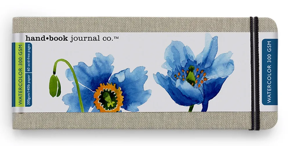 Speedball Szkicownik do akwareli Hand Book Journal Co. 8 x 20 cm - - 30 ark.