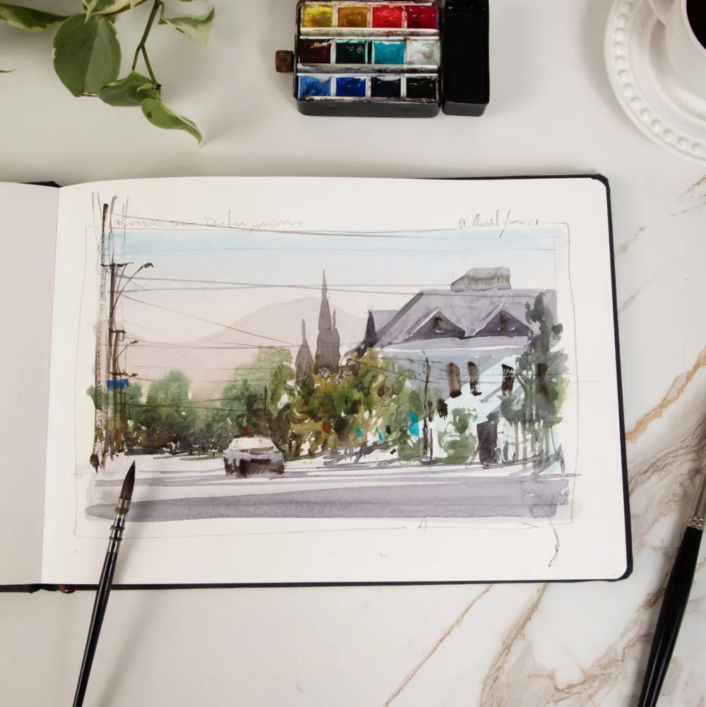 Hahnemuhle Szkicownik do akwareli Watercolour Book - Hahnemühle - 19,5 x 19,5 cm, 200 g, 30 ark. > Papier Do Akwareli