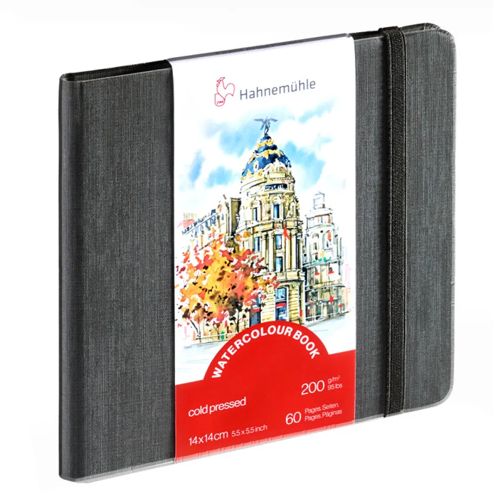 Hahnemuhle Szkicownik do akwareli Watercolour Book - Hahnemühle - 14 x 14 cm, 200 g, 30 ark.