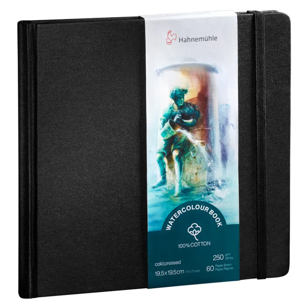 Hahnemuhle Szkicownik do akwareli Watercolour Book 100% Cotton - Hahnemühle - 14 x 14 cm, 250 g, 30 ark. > Papier Do Akwareli