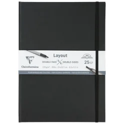 Clairefontaine Szkicownik Layout - - gładki, A4, 220g, 25 ark. > Szkicowniki