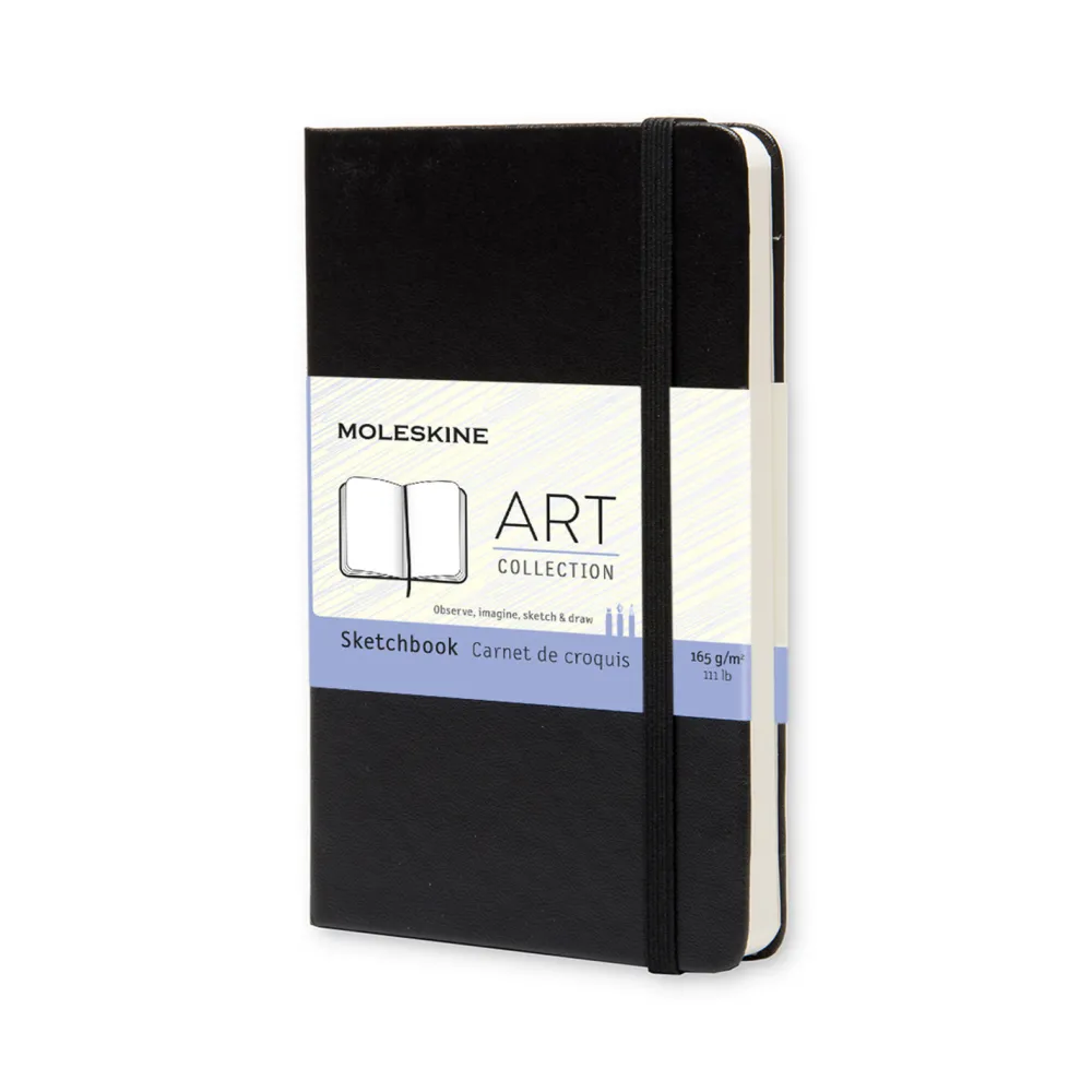 Moleskine Szkicownik - - twardy kieszonkowy czarny