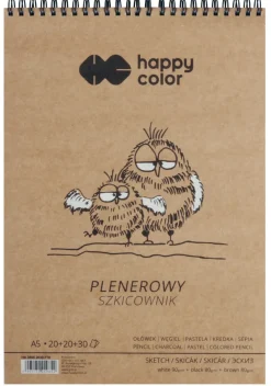 Happy Color Szkicownik plenerowy ze spiralą - - A5, 80-90 g, 70 ark. > Bloki Szkicowe