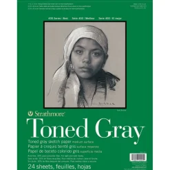 Strathmore Szkicownik Toned Gray 28 x 36 cm - - 118 g, 24 arkusze