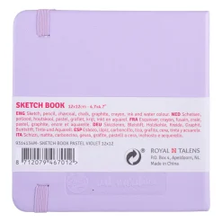 Talens Art Creation Szkicownik 12 x 12 cm - - Pastel Violet, 140 g, 80 ark.