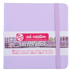 Talens Art Creation Szkicownik 12 x 12 cm - - Pastel Violet, 140 g, 80 ark.