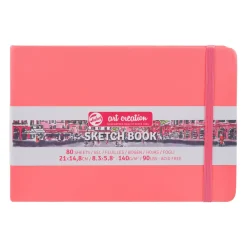 Talens Art Creation Szkicownik 21 x 14,8 cm - - Coral Red, 140 g, 80 ark.