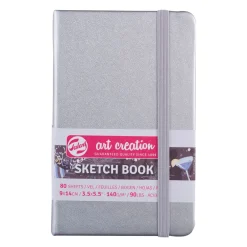 Talens Art Creation Szkicownik 9 x 14 cm - - Shiny Silver, 140 g, 80 ark.