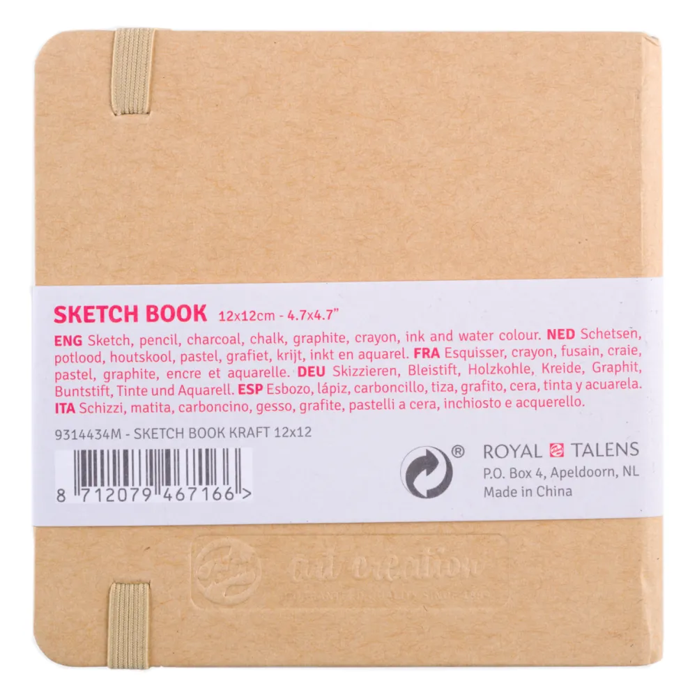 Talens Art Creation Szkicownik 12 x 12 cm - - Kraft, 140 g, 80 ark. > Bloki Szkicowe